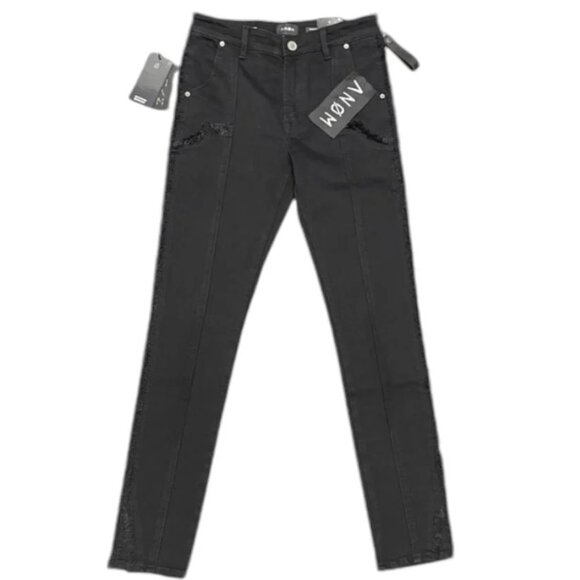 ANOM DENIM Cascade Gold/Black Wash Size 30 Skinny Fit Streetwear - Picture 1 of 3